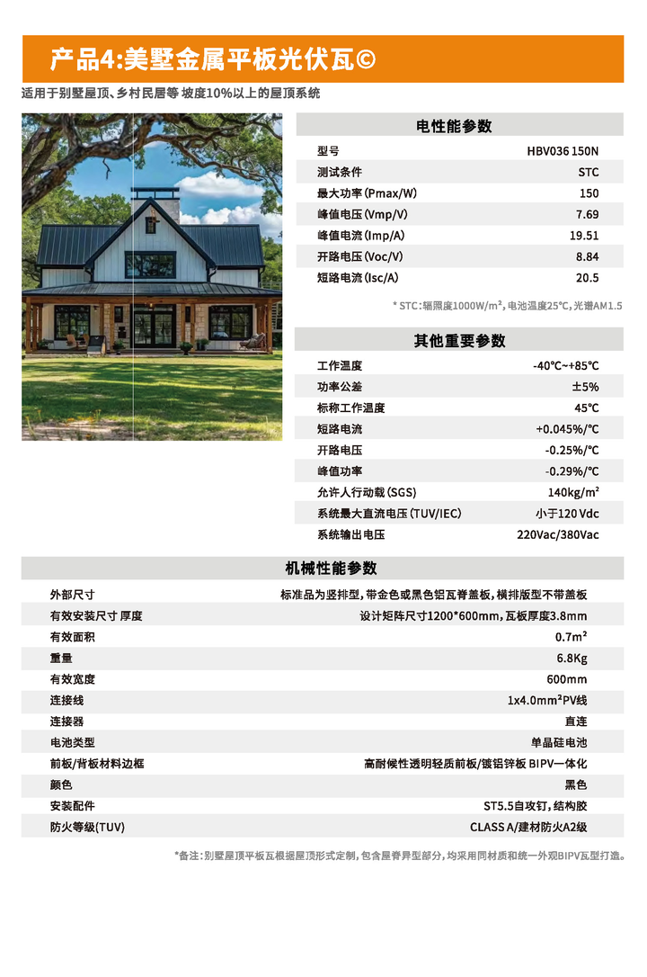 大坡度屋顶安装场景